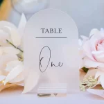 Arch Frosted Acrylic Table Number