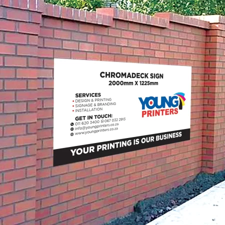Chromadeck Sign 2000x1225mm - Large-Scale Professional Display