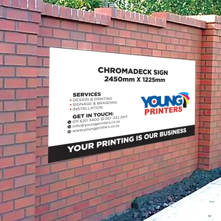 Chromadeck Sign 2450x1225mm - Expansive & Impactful Display